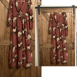NWT Andree by Unit pink floral dress